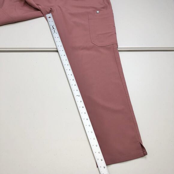 Figs Mauve Scrub Set Catarina Size L Top, High Waisted Yola Size L Pants - Picture 9 of 13